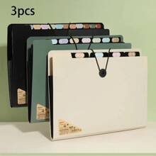 5 Layers A4 File Folder Storage Bag Test Paper Desktop Tool School Stationery Office Supplies. Piano Case With Multiple Layers Of Folders For Office Documents, Maternity Check-Up Materials, Simple And Portable.,Back To School,School Supplies