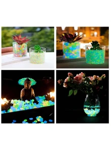 2025 Best-Selling New 50/100/200pcs Colorful Luminous Pebbles, Bright Glow Stones For Aquarium Landscaping/ Road Decoration Glowing Pebbles