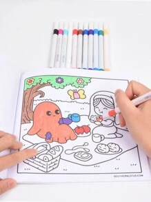 1pc Spaoky Summer :Easy 42 Page Coloring Book For Adults And Teens, Colouring Book Super Cute Designs Of Cozy, Hygge Spaces For Relaxation (Cozy Spaces Coloring) .Back To School A Relaxing Gift For Friends, Couples, And Family