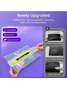 Yezodawee 适用于 iPad 第十代 10.9 英寸（2022 款）的屏幕保护膜，[兼容面容 ID 和 Apple Pencil]，是生日、送给家人和朋友的理想礼物。这款平板电脑屏幕保护膜采用防水钢化玻璃材质，全覆盖设计，可有效防止冲击、跌落、刮擦和指纹。 - 1pc box - 查看 3