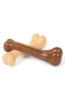 天然狗狗咀嚼玩具，骨头形状牙齿咀嚼玩具，适合小型、中型和大型犬，纤维木咀嚼玩具，缓解无聊，宠物用品 - 彩色 - 查看 3