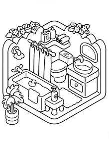 1pc Little Cozy :Easy Coloring Book For Adults And Teens, Coloring Book Super Cute Designs Of Cozy, Hygge Spaces For Relaxation (Cozy Spaces Coloring) .Back To School A Relaxing Gift For Friends, Couples, And Family . Painting Kit [Default Without Pen]