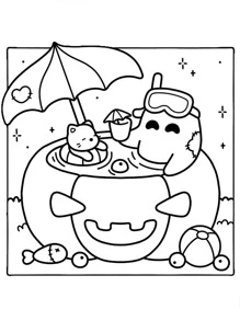 1pc Spaoky Summer :Easy 42 Page Coloring Book For Adults And Teens, Colouring Book Super Cute Designs Of Cozy, Hygge Spaces For Relaxation (Cozy Spaces Coloring) .Back To School A Relaxing Gift For Friends, Couples, And Family