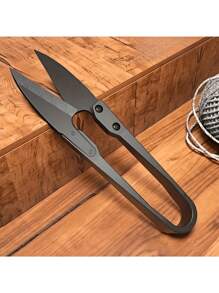 1pc Stainless Steel U Shape Sewing Scissors For Home Use, Small Size Ideal For DIY Sewing