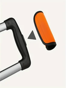 1pc Fashion Luggage Handle Wrap - Luggage Tag Identifier, Suitable For Travel, Cruise, Airplane, Fits Most Luggage Handles, Luggage Handle Grip Cover, Trolley Handle Sleeve, Mobility Aid Handle, Wheelchair, Elderly Grab Bar, Stroller Handle Protection, Random Color