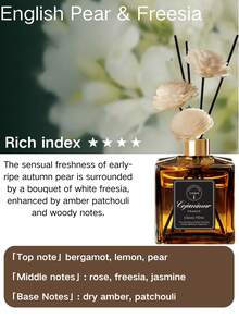 酒店级无焰精油藤条扩散器,持久芳香,适用于家庭、卧室、客厅、浴室和各种场合。优雅的房间装饰,贴心浪漫,除臭,空气清新,适合家庭和汽车使用 - 50ml - 查看 9