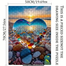 1000pcs Creative Adult Puzzle Set, High-Quality Seamless DIY Jigsaw Puzzle, Interesting Family Challenge Without Frame, Suitable For Birthday Gift, Easter Gift, Home Decor, Great For Home, Living Room, Office Decoration