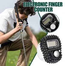 Electronic Finger Counter,LCD Electronic Digital Display,Hand Tally Clicker Counter,Resettable Hand Tally,Manual Lap Record Ring,Number Tracking Ring