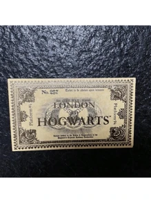 1pc Express Ticket - 943/257 Collectible Train Ticket - Movie & Anime Merchandise, Gold Foil Ticket - Cosplay Prop - Christmas, Birthday, New Year Gift