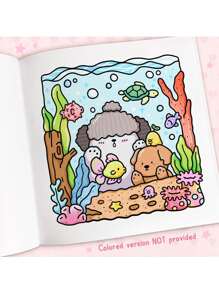 1pc Cozy Cuties : 52 Paga Coloring Book For Adults And Teens, Easy Colouring Book Super Cute Designs Of Cozy, Hygge Spaces For Relaxation (Cozy Spaces Coloring) .Back To School A Relaxing Gift For Friends, Couples, And Family 12 Color Marker Painting Kit (Default Without Pen) Set [Essential Hand Drawn] Suitable For Beginners, Sketching