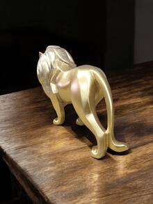 Large Lion Resin Ornament 22cm - Amarillo - Ver 3