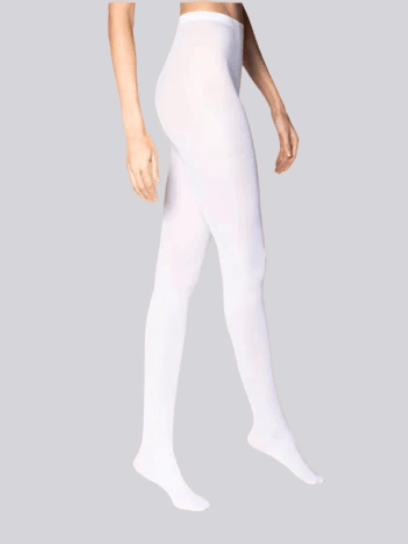 Selene Women's Basic Elastane 40 Thread Tights 9650 - White - View 1