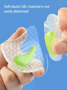1 Pair GEL Honeycomb Forefoot Cushion Pads For High Heels, Soft Shock-Absorbing Particles Textured Anti-Slip Insoles, Shock-Absorbing Forefoot Pad,Comfortable Slip-Resistant