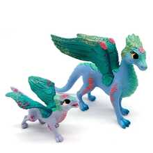 Realistic Western Mythology Mythical Animal Models: White Unicorn, Dragonfly, Flying Dragon, Ice Dragon. Desktop Decor, Holiday Gift