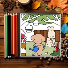 Mutig & niedlich: Garten Skizzenbuch und Malbuch, Notizbuch und Malbuch, Schulbeginn, Schulbedarf