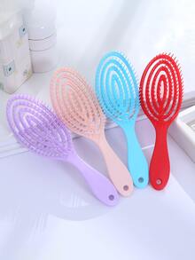 1/4/5/6/7 Stücke Cut Out ovaler Haarkamm, ein durchdachtes Valentinstags-Geschenk, günstiger Preis. Er hat eine Kopfmassagefunktion, geeignet für nasses und trockenes Haar, macht Ihr Haar ordentlich und glänzend. Kompakte Größe, leicht mitzunehmen. Haarstyling-Werkzeug/Schönheits-Haarzubehör für Zuhause - Übersicht 3