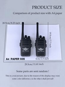 2 pezzi Walkie-talkie intelligenti per bambini, comunicazione senza fili a frequenza remota, in grado di comunicare fino a 200 metri, adatti per esplorazione all'aperto, cercapersone portatile per interazione genitore-figlio, regali per la stagione scolastica, gioco di ruolo