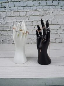 Black Hand Jewelry Holder Stand - Gothic Hand Sculpture Decor For Vanity/Bedroom, Boho Home Accessories