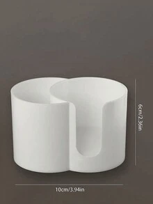 1个棉签收纳盒，清洁棉签收纳盒，桌面整理盒，浴室整理盒，透明收纳盒，节省空间，一目了然，防尘防水，易于清洁，适用于梳妆台、浴室、卧室等场所，让您的桌面整洁有序。