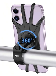 2pcs Mobile Phone Stand, Stretchable Silicone Mobile Phone Stand, Suitable For Mobile Phones With A Length Of 15.5cm/6.1 Inches And A Width Of 7.5cm/2.95 Inches (For Mobile Phones Under). The Stand Can Rotate 360° And Is Suitable For Electric Bike And Bicycle Mobile Phone Stands