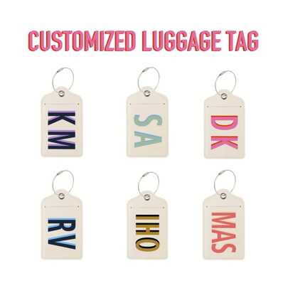 Personalized Shadow Letter Luggage Tag, Alphabet Luggage Tag, Luggage Accessory, Luggage Hang Tag, Luggage Letter Plate, Gift For Her
