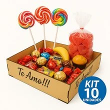 Kit 10 MDF Trays For Gifting Wooden Basket For Chocolates Breakfast Basket 20x30 - Rust Brown - View 3