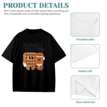 I Eat Cewoment Shirt White Outfits For Women Waffle And Coffee Cup Print T Shirt F Bargain Crew Neck Polyester T Shirt For Outdoor - Resolves Durability Worries - Long - Lasting - Black - View 6