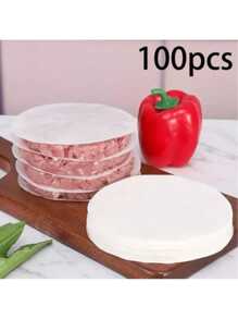 1pc Premium Non-Stick Burger Press Patty Maker With Separator Paper - Easily Make Perfect Patties, Burgers, Meat Loaf, Cheese And Veggie Patties - Ideal For Grilling, BBQ, Griddle And Broiler Cooking