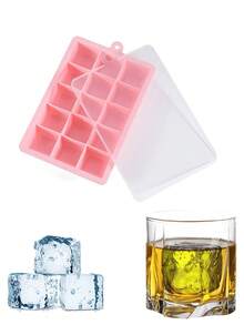 1,Ice Cube Mold, Silicone Mold, Silicone Ice Cube Tray, Frozen Ice Cube Storage Box, With Lid For Home Use, Homemade Ice Cube Magic, Kitchen Accessories - Multicolor - View 12