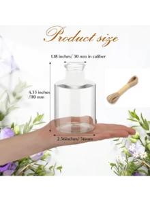 1/2/3/4/6pcs Plastic Flower Vases, Bulk, Suitable For Dining Table Decor; 4.7 Inch Hyacinth Avocado Flower Vases, Bulk; Small Bulb Flower Containers, Suitable For Wedding Banquet Hall Dining Table Decor, Home Decor, Room Decor, Vases, Glass Vases - Clear - View 3