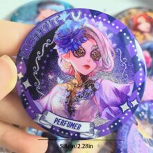 Insignia nueva de 2025 con doble brillo de la 5ª Persona de 58 MM, Embalsamador, Perfumista, Brillo láser, Regalo para fanáticos, parejas, coleccionistas, fiestas, cumpleaños