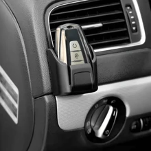 PVC Car Key Holder With Remote Control Slot - Black Storage Organizer For Car Keys, Cards, And Accessories - Ideal For Car Dashboard And Center Console, Remote Control Holder|Modern Key Organizer| Plastic Holder