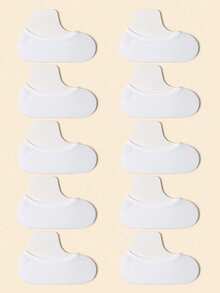 Kit 6 Pairs Of Thin White Ballet Flat Socks Short Shaft Women's Socks With Silicone - 白色 - 查看 1