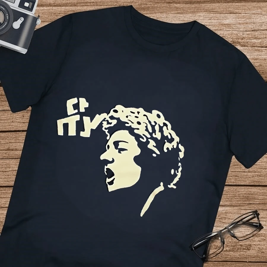 Camiseta con escote bardot y estampado vintage, camiseta de cuello redondo de color liso a precio rebajado para un look sencillo - resuelve patrones ocupados - simple y limpio - Negro - Ver 1