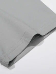 GRDR Men's Solid Color Casual Street Sporty Crew Neck Short Sleeve T-Shirt - Light Grey - View 8