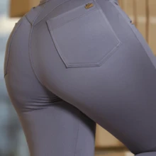 Women's Flare Pants With Buttons And Pocket Elegant And Modern Design Enhances The Silhouette And Stretches Sizes P To GG