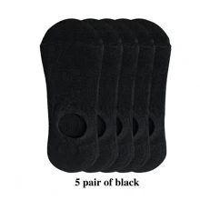 5 paires de chaussettes d'été grande taille pour hommes, chaussettes courtes pour hommes, chaussettes courtes fines, chaussettes invisibles antidérapantes en silicone, chaussettes bateau à bouche peu profonde pour hommes