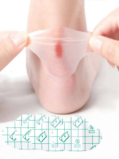 60pcs Gel Heel Protectors, Adhesive Blister Pads For Heel Liners, Shoes Stickers, Pain Relief & Foot Care Cushion Grip