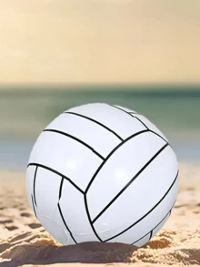 1pc PVC Inflatable Volleyball, Inflatable Beach Ball, Outdoor Lawn Interaction Item, Essential For Pool Party - Multicolor - View 8