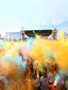 Colorful Corn Starch, Suitable For Holi Colorful Parties, Fundraising Events, Gender Exposure, Photography, Summer Camps, Colorful Wars, And Fun Runs