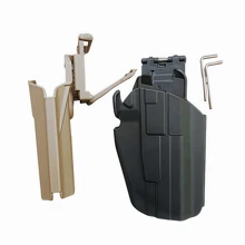 1 件塑料快速释放 579 枪套、胸前和腰部挂钩，适用于 M92、P226 和多种型号