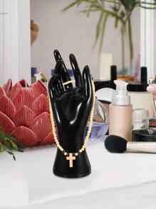 Black Hand Jewelry Holder Stand - Gothic Hand Sculpture Decor For Vanity/Bedroom, Boho Home Accessories