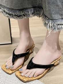 Chinese Style New Soft Bottom Flip-Flop Sandals For Women, Comfortable & Fashionable - Black - View 6