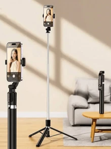 Bastone per selfie senza fili da 1700 mm/67 pollici, treppiede estensibile per smartphone, pieghevole, monopiede stabile per riprese equilibrate, live e selfie, adatto per vacanze estive, viaggi, attività all'aperto, live streaming