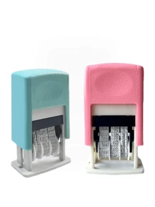 Small Adjustable Date Stamp, Manually Adjustable Year/Month/Date, Self-Inking Printer For Production Date, No Ink Included (Requires Separate Ink), Roller Stamp For Calendar Date, Production Date Number,Back To School,School Supplies