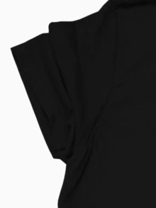 COUDER 5pcs Pack Men Basic Solid Color Regular Fit Short Sleeves T-Shirts - Knitted Crew Neck Tee - Black - View 4