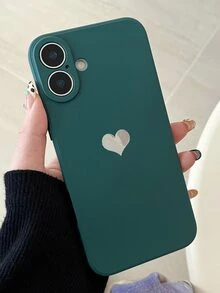 简约防震、防指纹、防摔、防滑绿色心形箔片手机壳,兼容苹果17/16/15/14/13/12 Pro Max、S23 Ultra、红米Note 11、OPPO手机、苹果17/苹果17 Pro/苹果17 Pro Max、苹果13、苹果16、荣耀Magic 7 Lite、OPPO A40、苹果13手机壳、苹果手机壳、手机保护套、手机配件、A56 5G、手机壳、苹果13 Mini手机壳,情人节礼物、新年礼物,国际版,非国内版 - 綠色愛心 - 查看 4