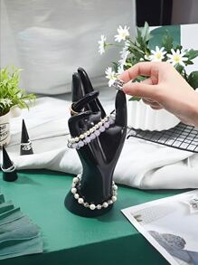 Black Hand Jewelry Holder Stand - Gothic Hand Sculpture Decor For Vanity/Bedroom, Boho Home Accessories