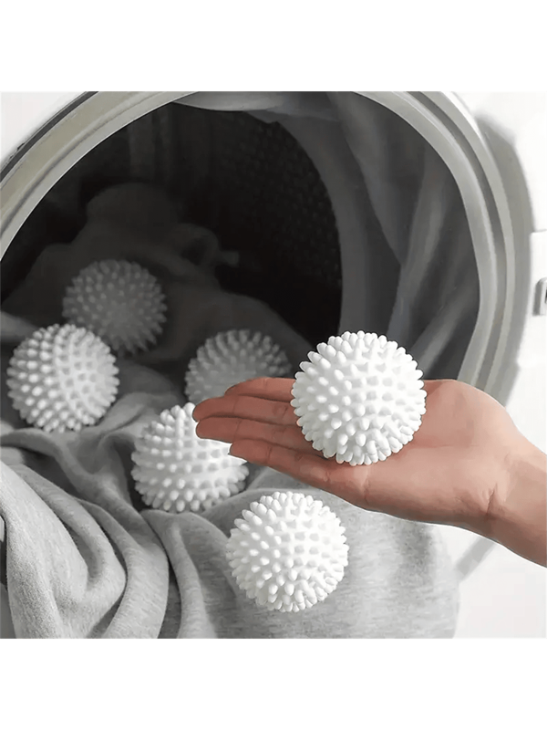 3/6 Stücke wiederverwendbare Wäschebälle, Waschmaschine Trockner Bälle, Weichspüler Bälle, Anti-Falten, Reinigungsmaterial, Haushaltskleine Werkzeuge
