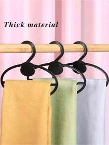 5pcs/10pcs Oval Scarf Tie Hanger Rack, Round Clothes Hanger Multifunctional Garment Display Rack, Space Saving